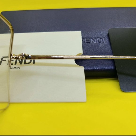 FENDI CLASSIC GOLD FRAME GLASSES - Picture 5 of 7
